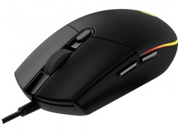 Logitech G203 Vezetékes fekete gamer egér (910-005796)