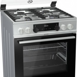 GORENJE K6351XF kombinált tűzhely|BigSurface|AquaClean|71l