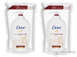 DOVE Fine Silk folyékony krémszappan utántöltő, 2x500 ml