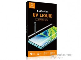 AMORUS UV Liquid 3D full cover edzett üveg Samsung Galaxy S20 (SM-G980F) készülékhez, átlátszó + UV lámpa