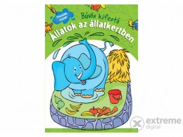Kreatív Kiadó Állatok az állatkertben - Bűvös kifestő