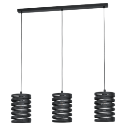 EGLO CREMELLA FÜGGESZTÉK E27 3X40W FEKETE FÉNYFORRÁS NÉLKÜL