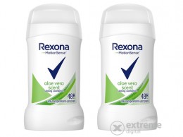 REXONA Aloe Vera Fresh női izzadásgátló stift, 2x40 ml