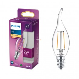 Philips E14 LED 2W 250lm 2700K meleg fehér - 25W izzó helyett