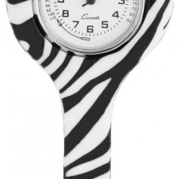 Adrina nővér óra szilikon - Zebra mintával