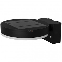 Ledvance Endura Style Solar fény és mozgásérzékelővel kültéri fali LED lámpa fekete IP44 6W 3000K 400lm 20x7cm