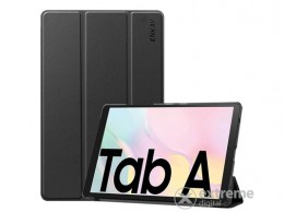 ENKAY Trifold álló, bőr hatású aktív flip tok Samsung Galaxy Tab A7 10.4 (2020) készülékhez, fekete