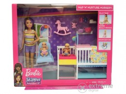 MATTEL Barbie bébiszitter gyerekszoba szett