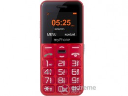 MYPHONE TEL000346 Halo Easy kártyafüggetlen mobiltelefon, piros