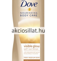 DOVE Visible Glow Self-Tan Lotion Fair-Medium Skin önbarnító testápoló 400ml