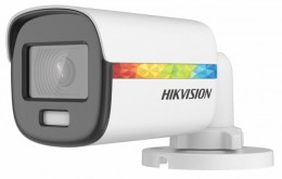 Hikvision DS-2CE10DF8T-F (2.8mm) 2 MP ColorVu THD WDR fix csőkamera; OSD menüvel; villogó fény riasztás