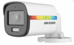 Hikvision DS-2CE10DF8T-PFSLN (3.6mm) 2 MP ColorVu THD WDR fix csőkamera; fény riasztás; beépített mikrofon; koax audio