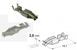 SPEC. KÁBELVÉG HÜVELY 2,8 (10 db)