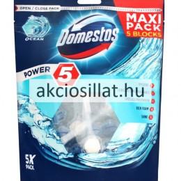 DOMESTOS Power 5 Ocean Wc frissítő blokk 5x55g