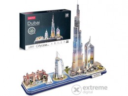 Cubic Fun City Line Dubai 3D puzzle, LED-es