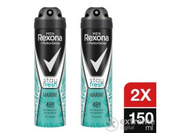 REXONA Men Stay Fresh Marine férfi izzadásgátló dezodor, 2x150ml