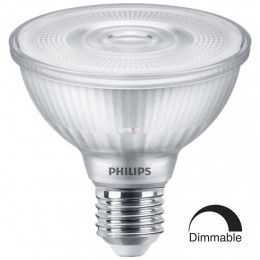 Philips Master PAR30 E27 LED 9,5W 820lm 4000K szabályozható 25° - 75W PAR30 izzó kiváltására