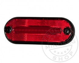 TruckerShop Kerekített LED helyzetjelző lámpa 12/24V PIROS