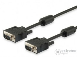 EQUIP 118815 duplán árnyékolt VGA kábel, HD15, apa/apa, 15m