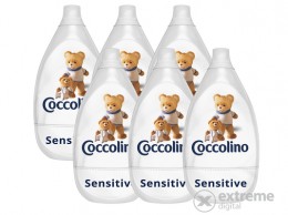 COCCOLINO ultrakoncentrált öblítő Sensitive Pure, 6x870ml