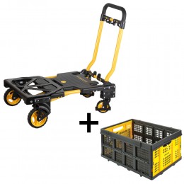 STANLEY 2-in-1 kiskocsi / molnárkocsi + Összecsukható rekesz