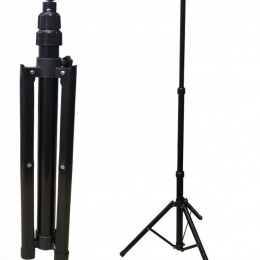 Optonica HÁROMLÁBÚ ÁLLVÁNY REFLEKTOROKHOZ 64-157cm fekete/Dupla reflektor 6686