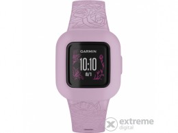 GARMIN Vivofit jr. 3 okoskarkötő állítható szíjjal, lila virág